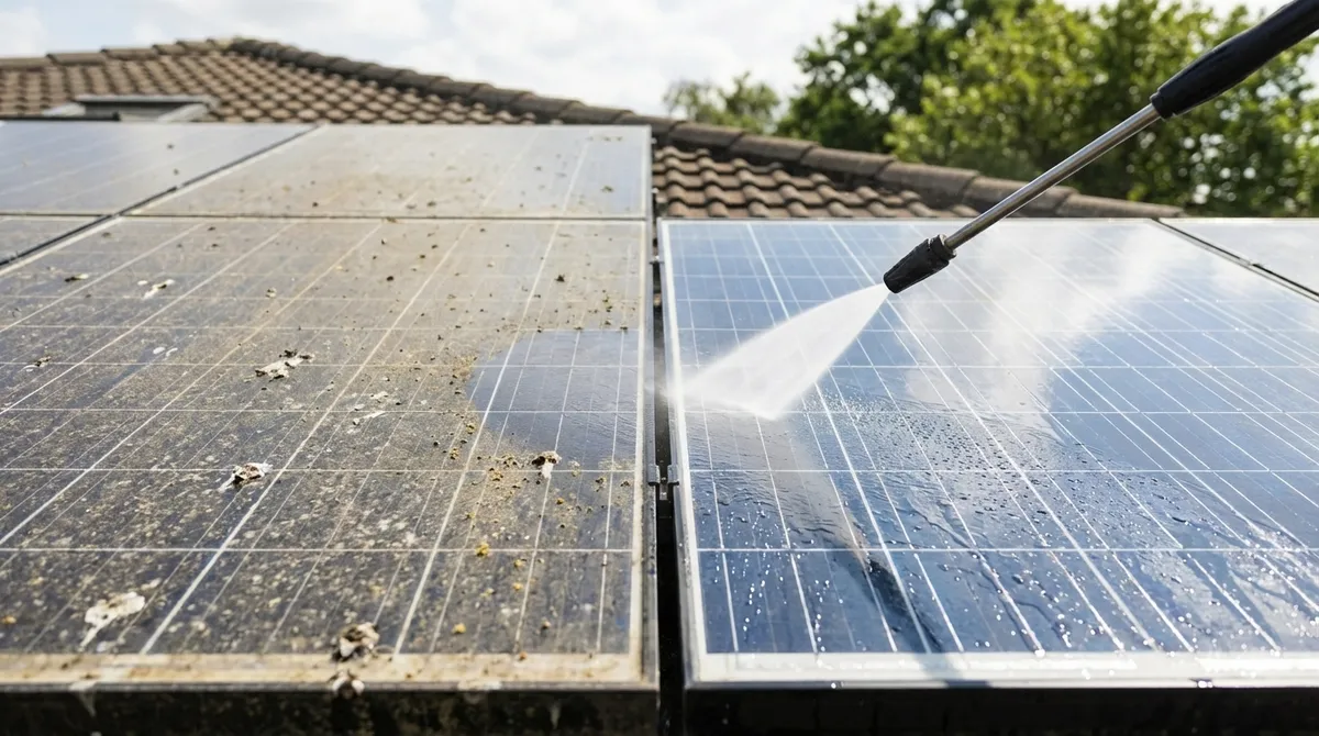 solar panel cleaning
