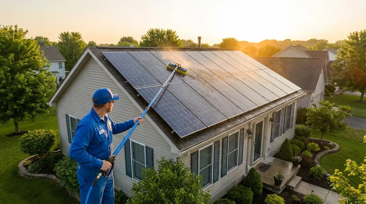 solar panel cleaning