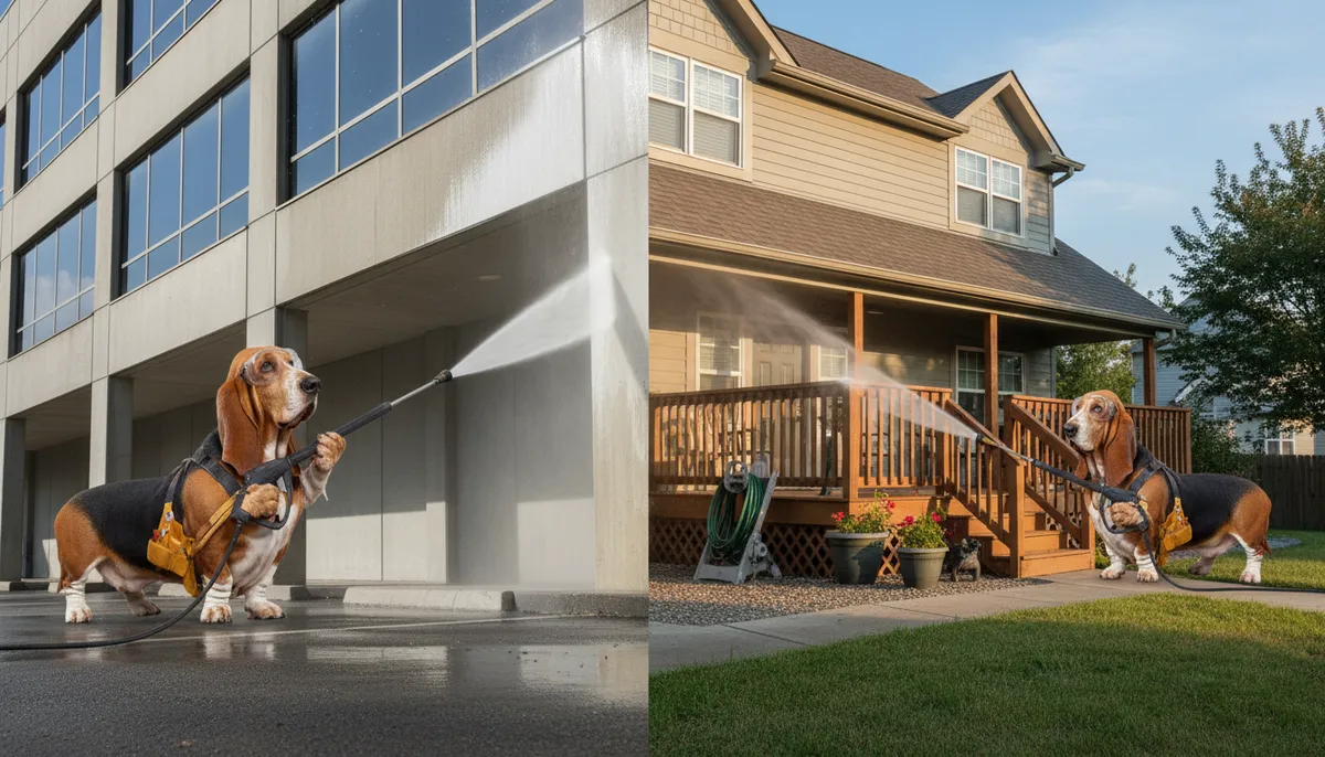 commercial pressure washing
