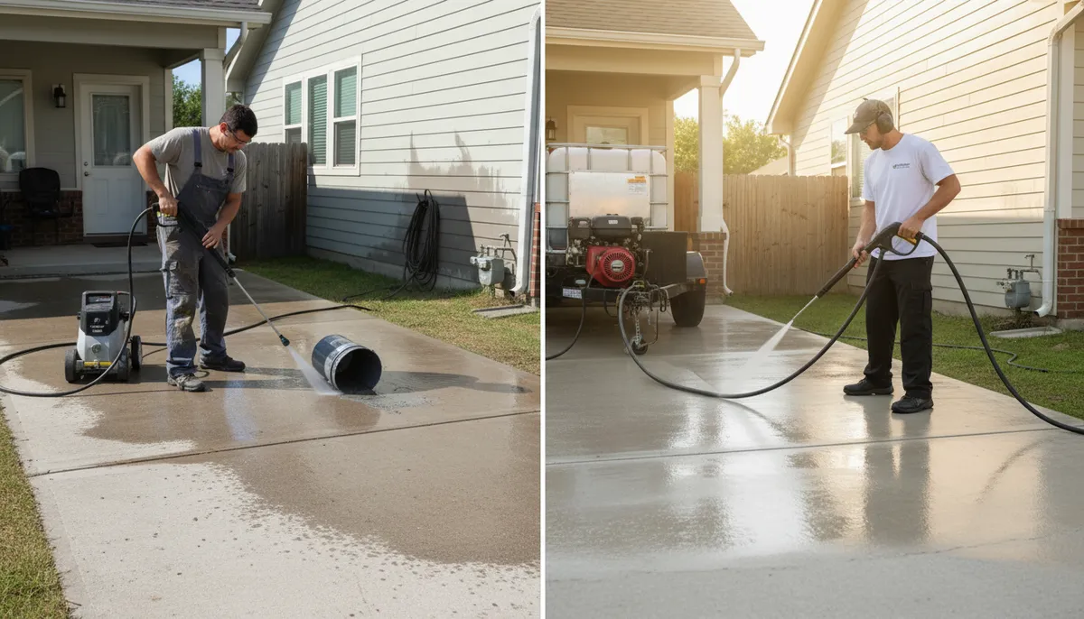 pressure wash driveway cost