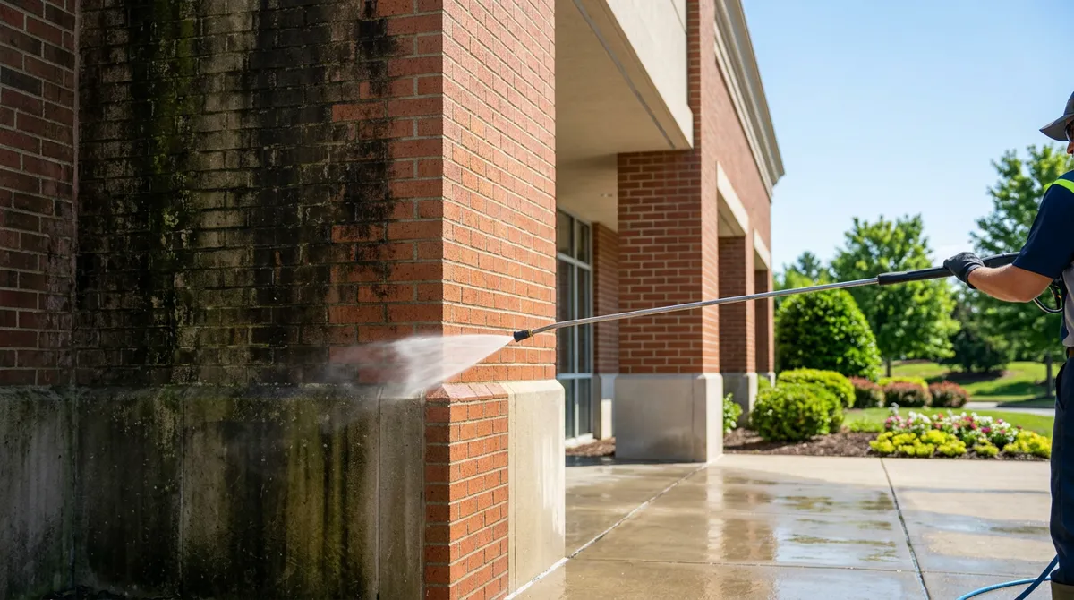 commercial pressure washing service
