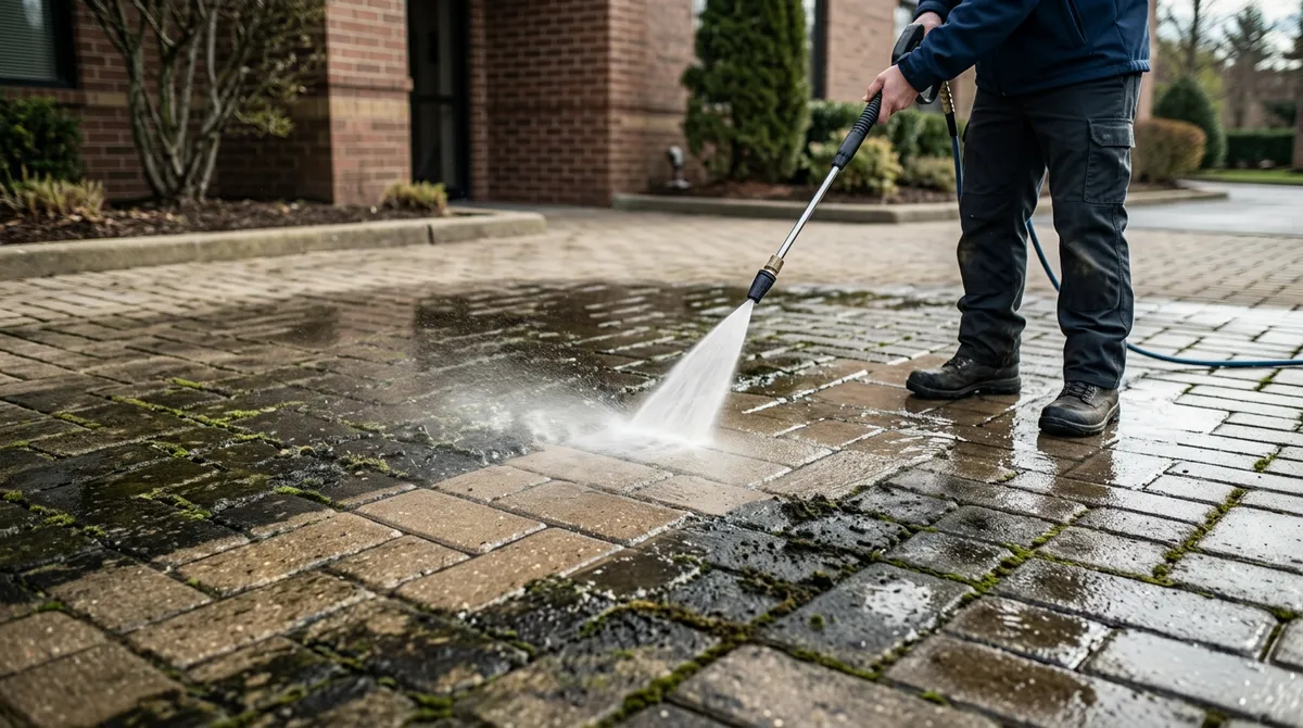 commercial pressure washing service
