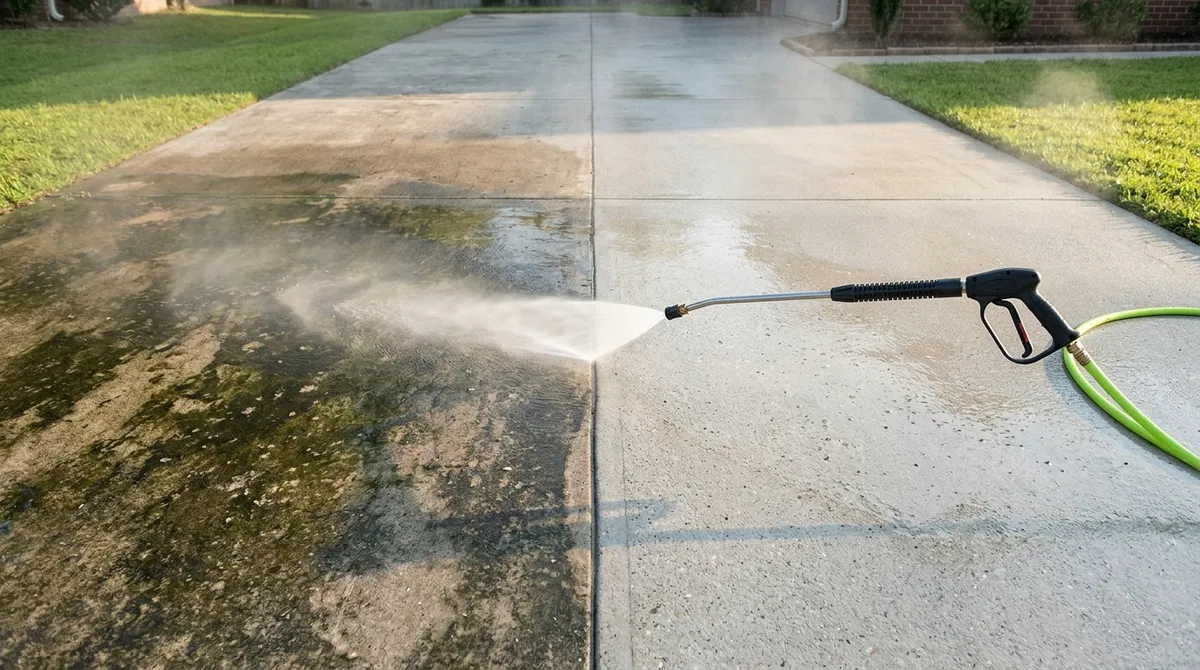 How Does Cleaning a Driveway With a Pressure Washer Really Work?