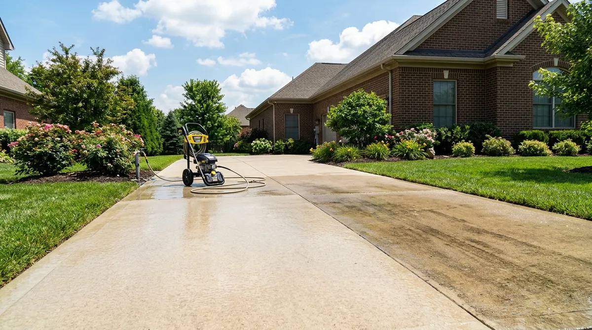 clean a driveway