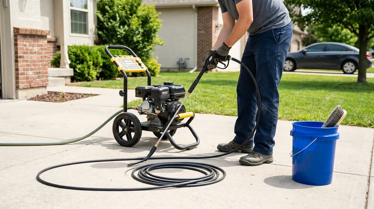 driveway pressure washer