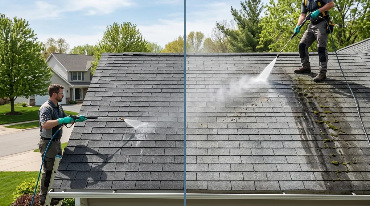 roof power washers near me