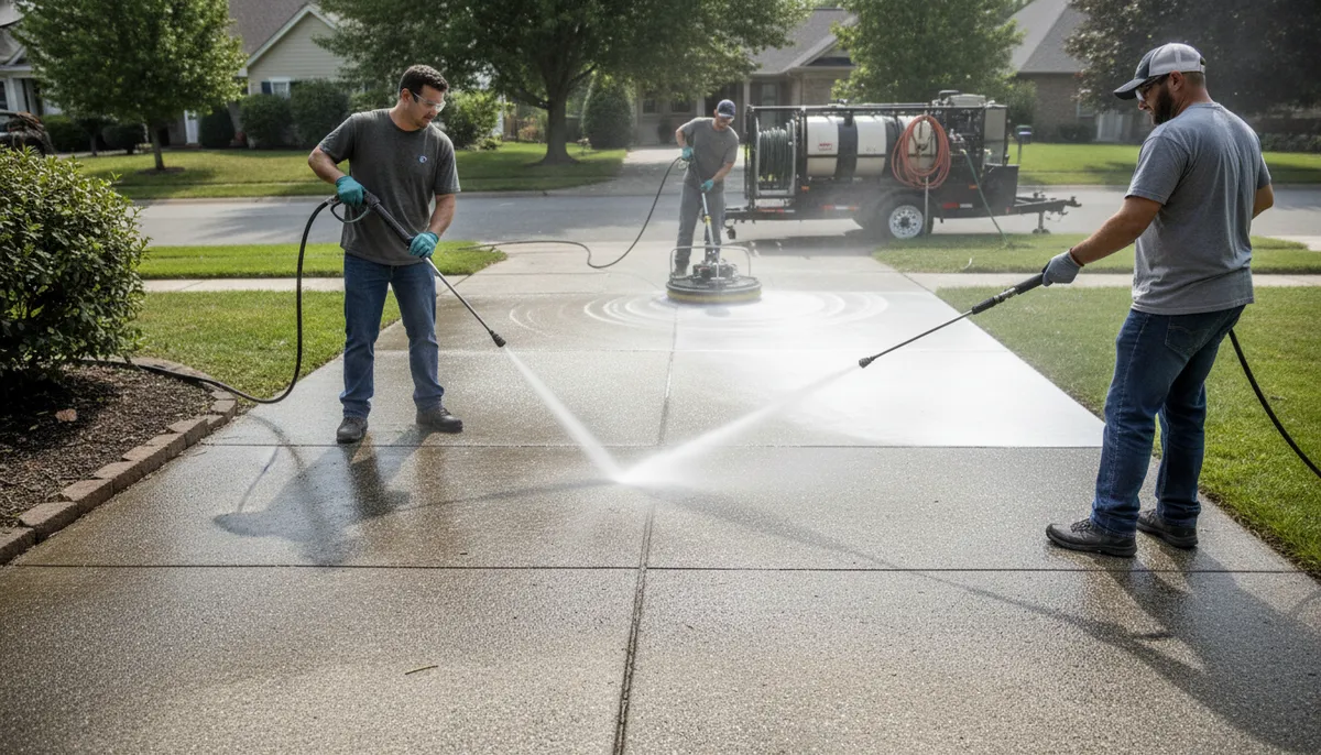 concrete pressure washing near me