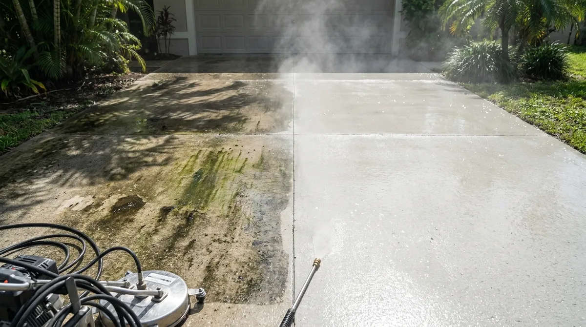 What Makes a Driveway and Concrete Cleaner Actually Work?