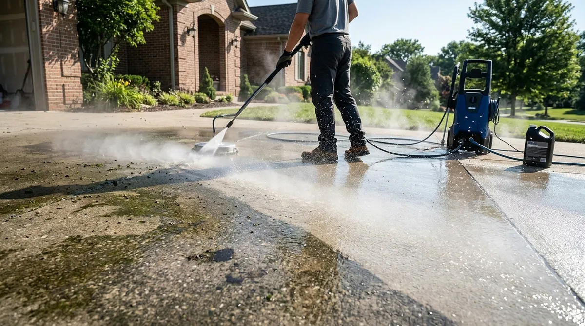 5 Pro Tips for Cleaning Concrete Driveway Results in 2026