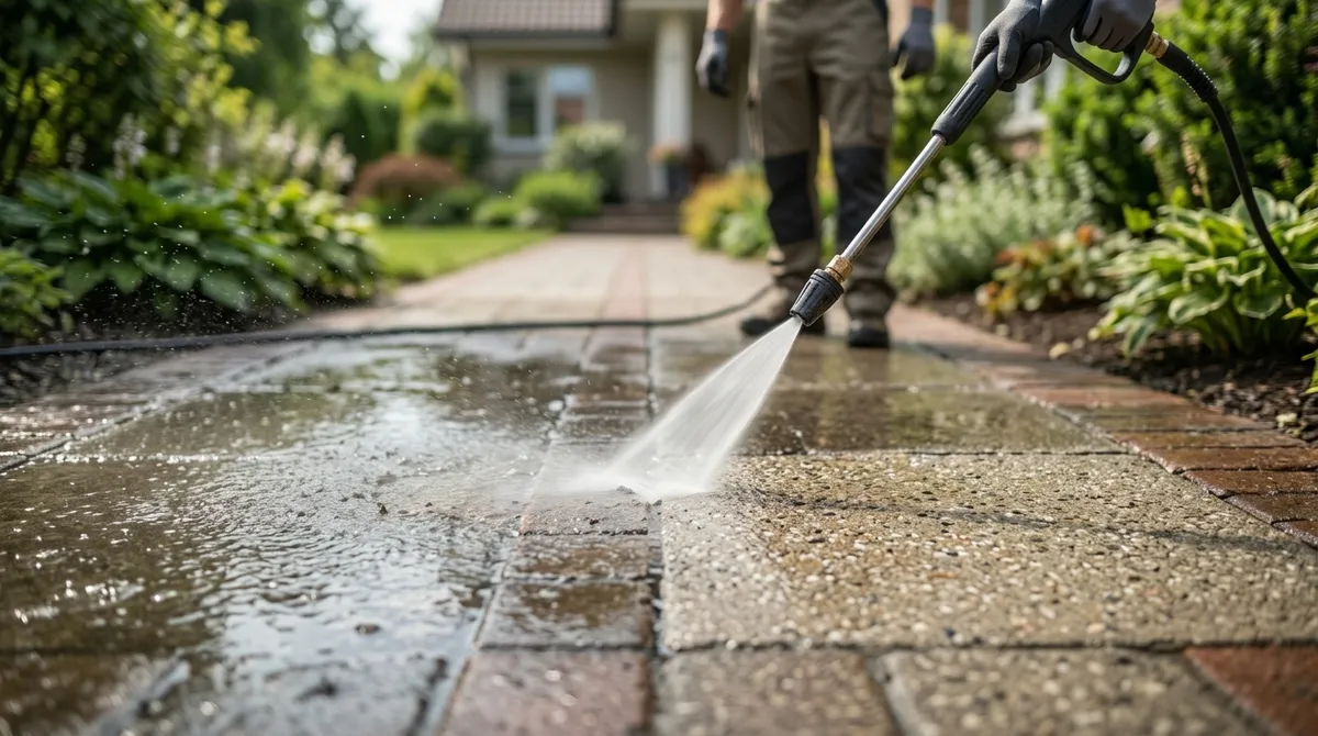 paving pressure cleaning