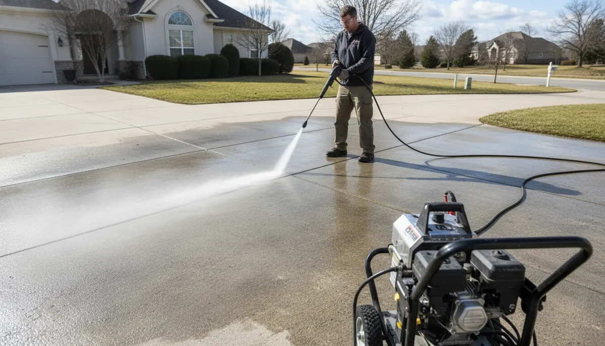 pressure cleaner for concrete