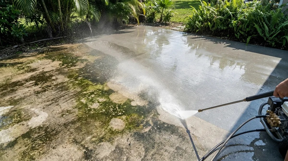 Why Should You Power Wash Your Concrete Patio?