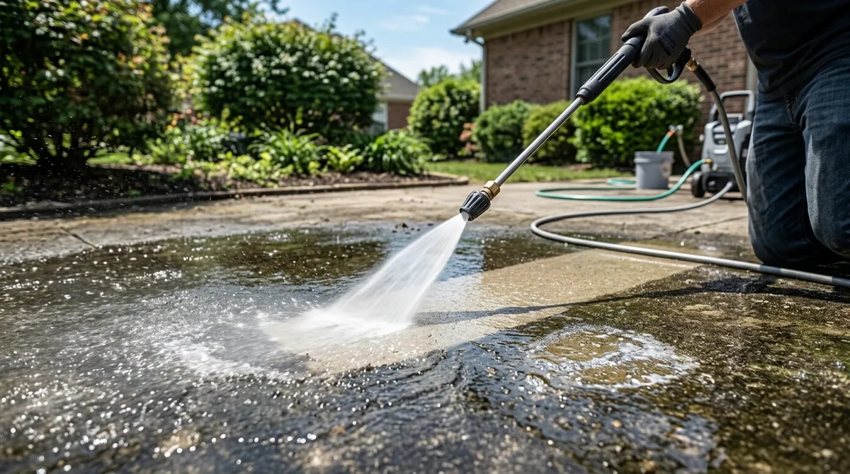 How to Pressure Wash a Concrete Patio for Best Results
