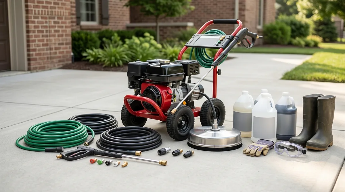 power washing pavement