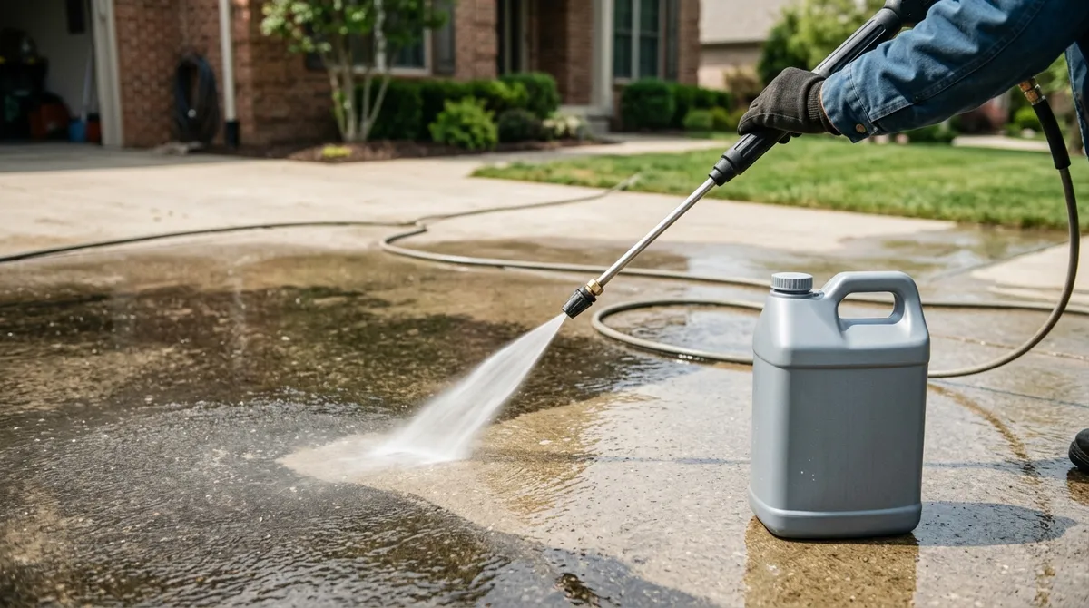power wash concrete cleaner