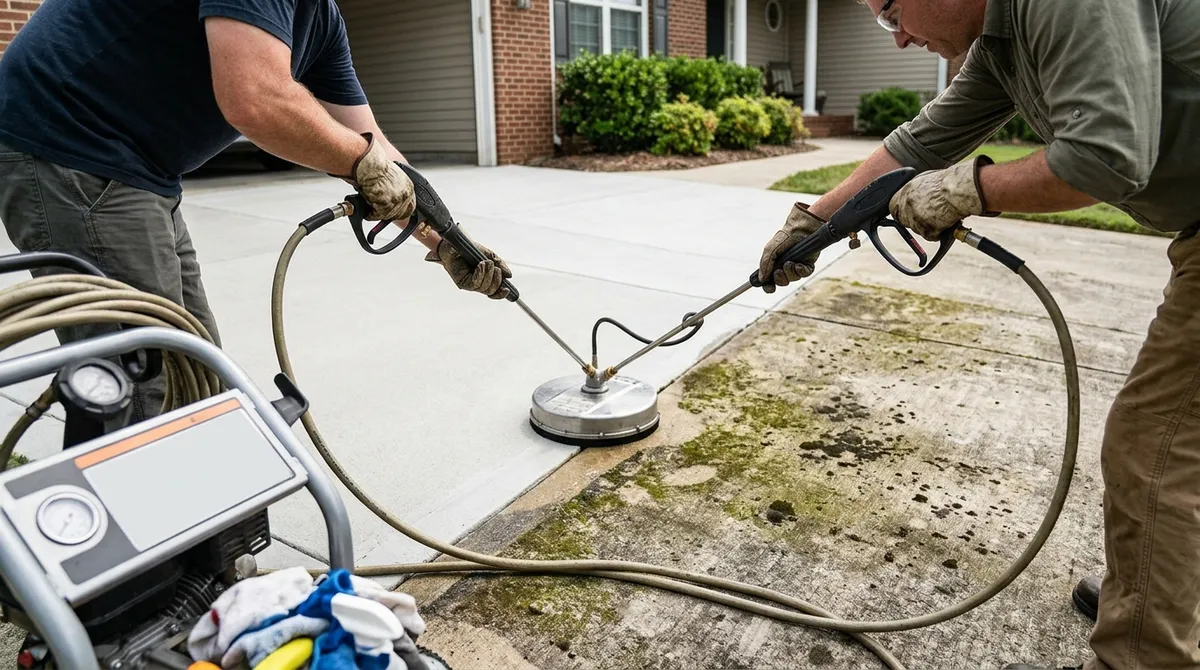 pressure washer driveway cleaner