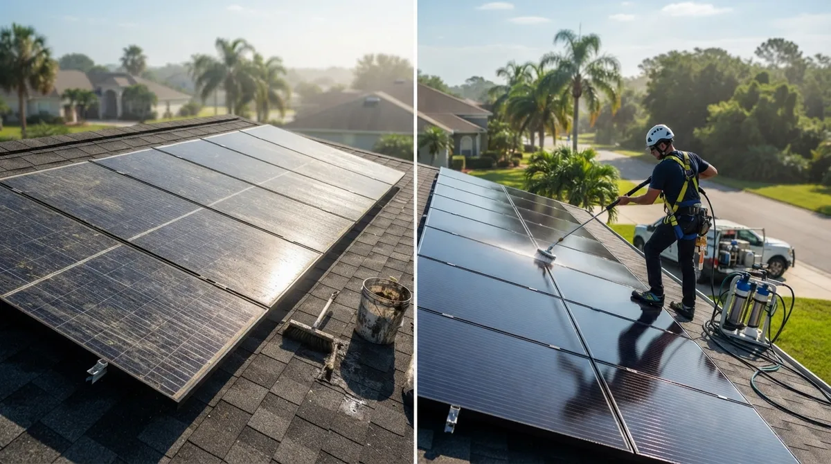 DIY vs. Pro Solar Panel Cleaning Brandon FL: Who Wins?