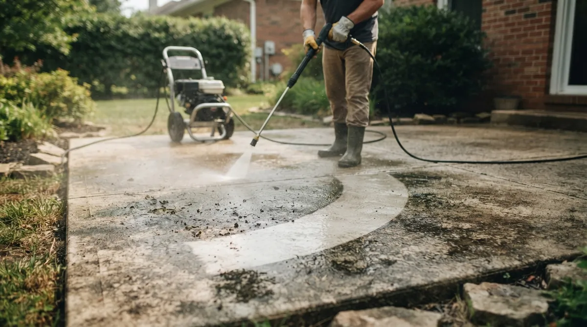 pressure washer psi for concrete