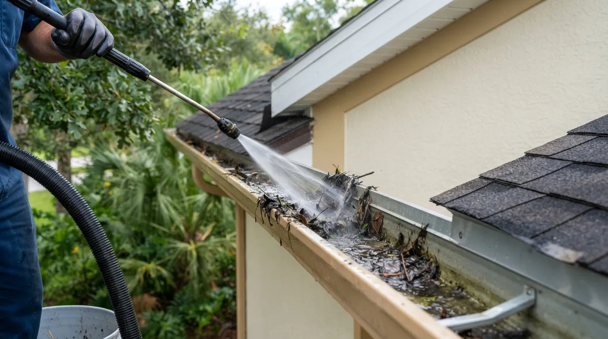 residential gutter cleaning Hillsborough County
