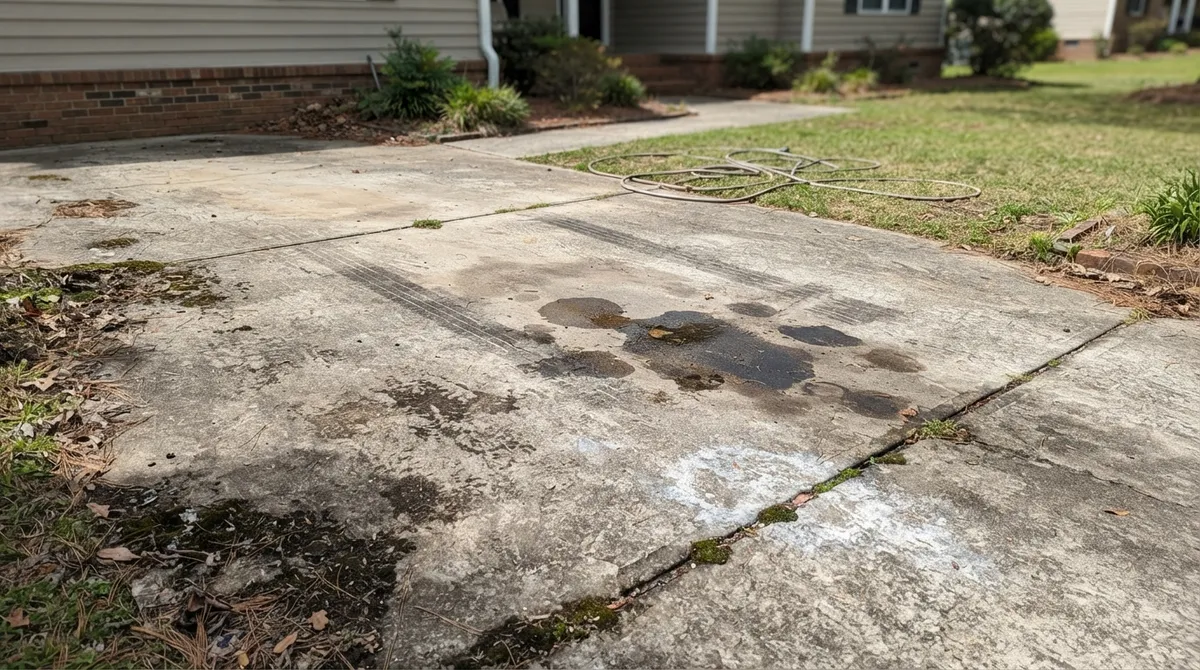 best way to clean a concrete driveway