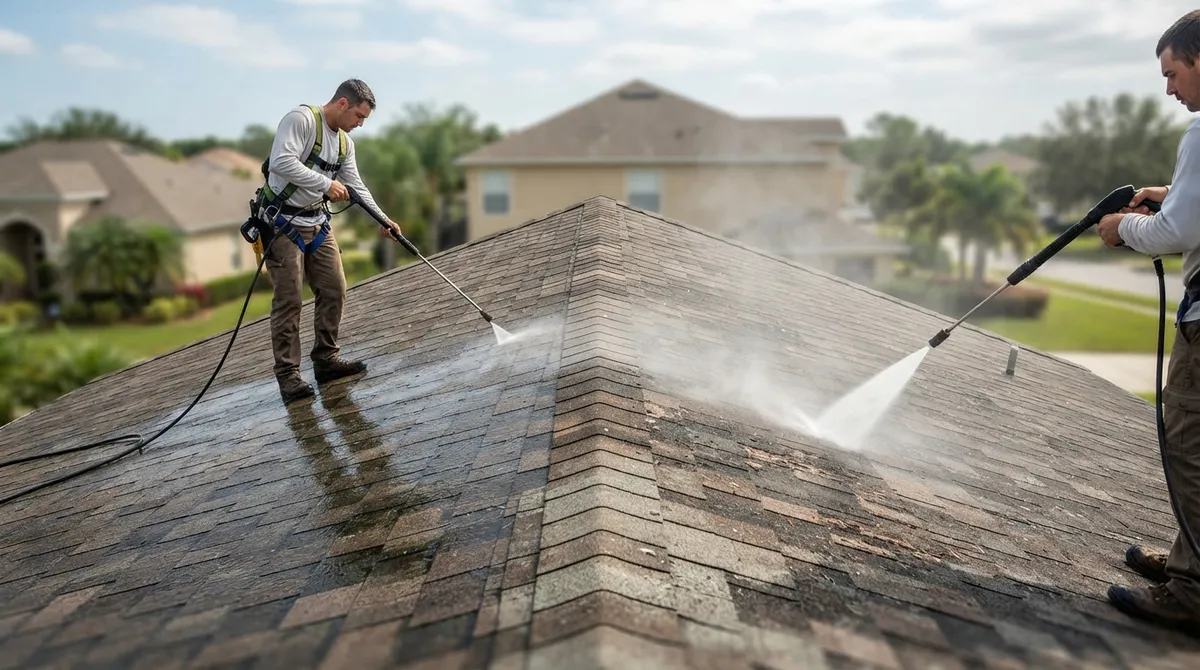 soft wash roof Brandon FL