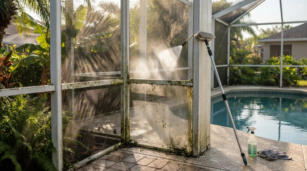 5 Pool Cage Cleaning Brandon FL Mistakes to Avoid