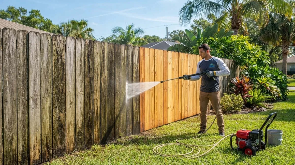 fence cleaning Lithia FL
