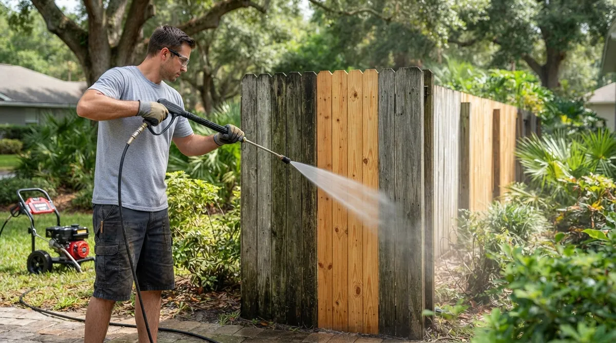 fence cleaning Lithia FL