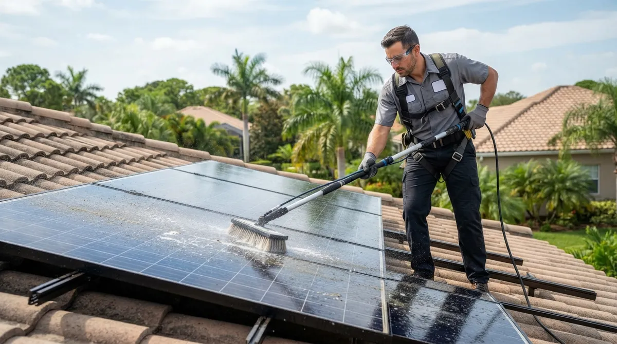 residential solar panel cleaning Hillsborough County