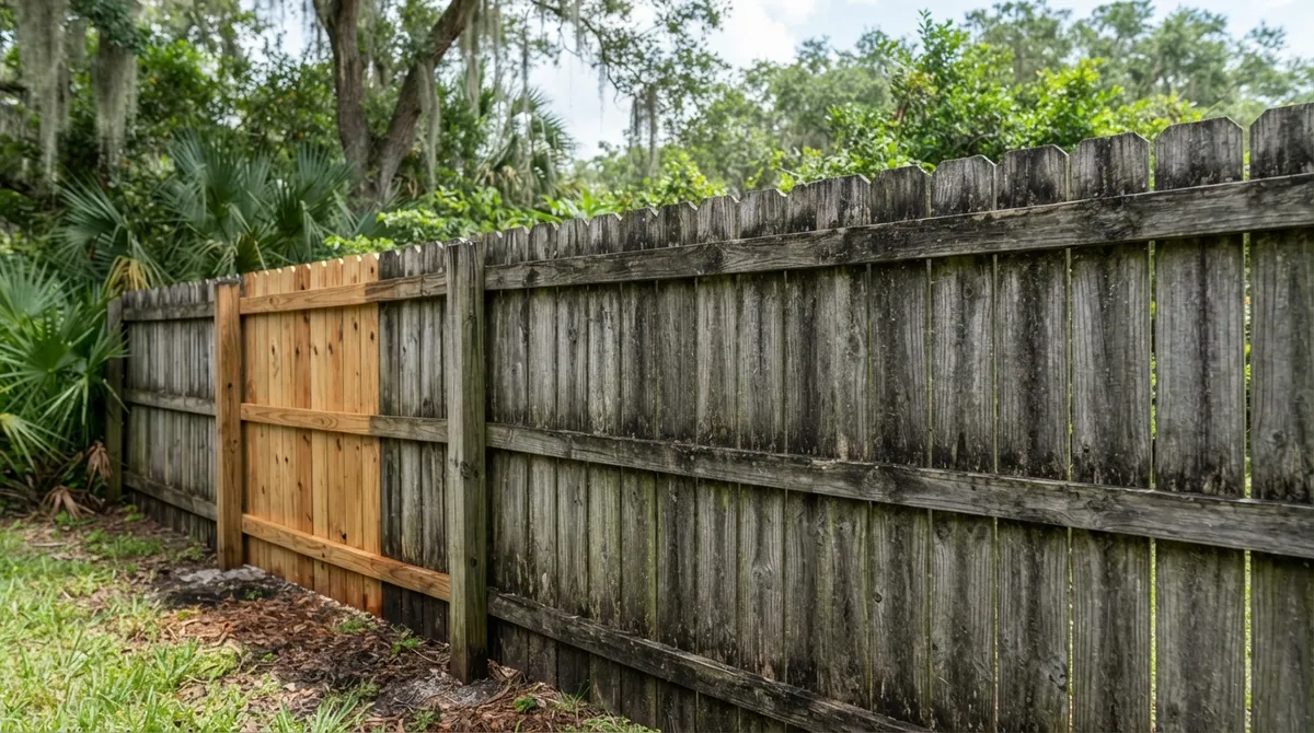 wood fence cleaning Brandon FL