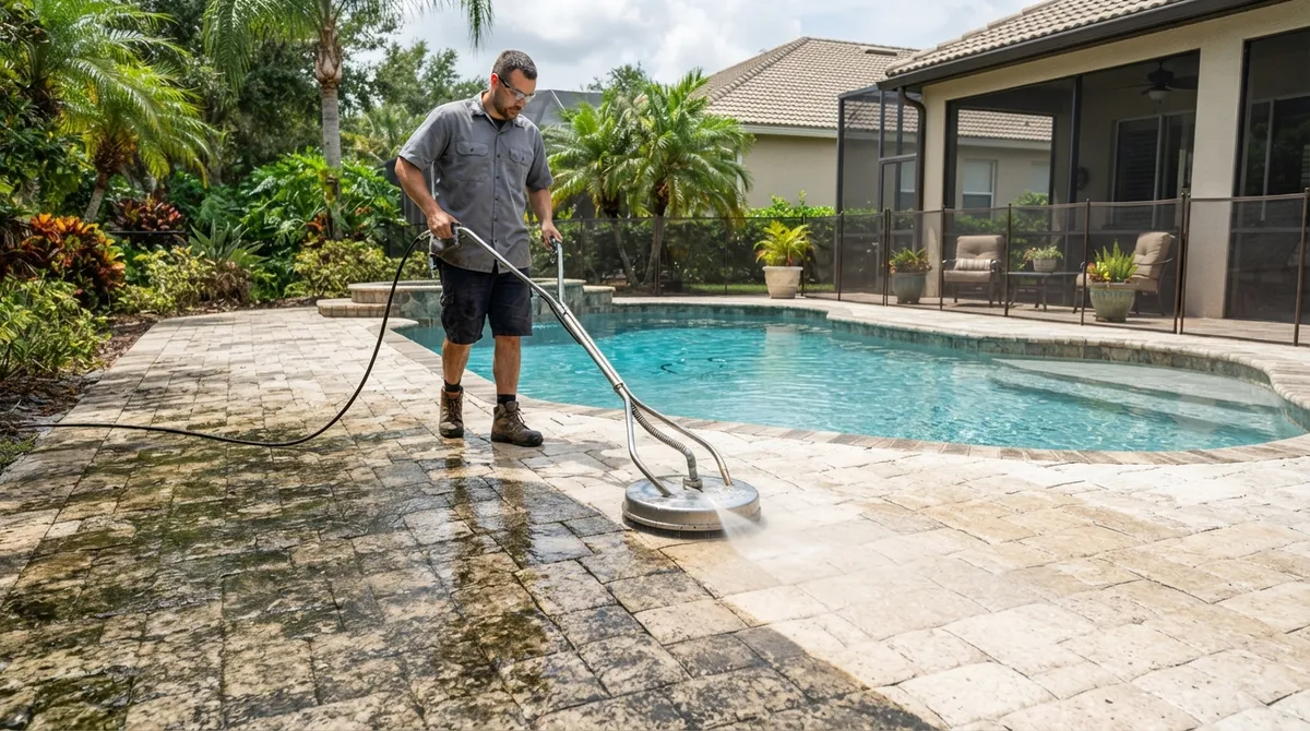pool deck cleaning Lithia FL