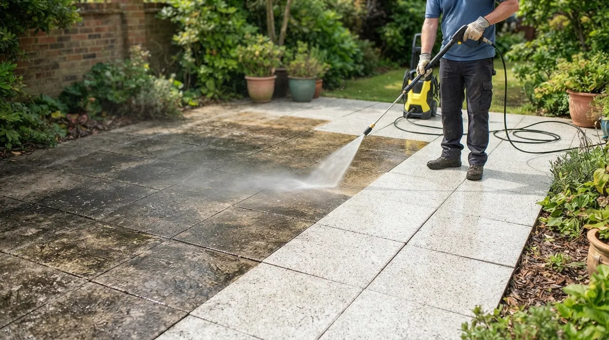 patio paving cleaning