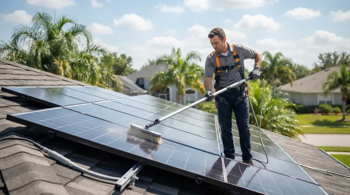 solar panel cleaning Valrico FL