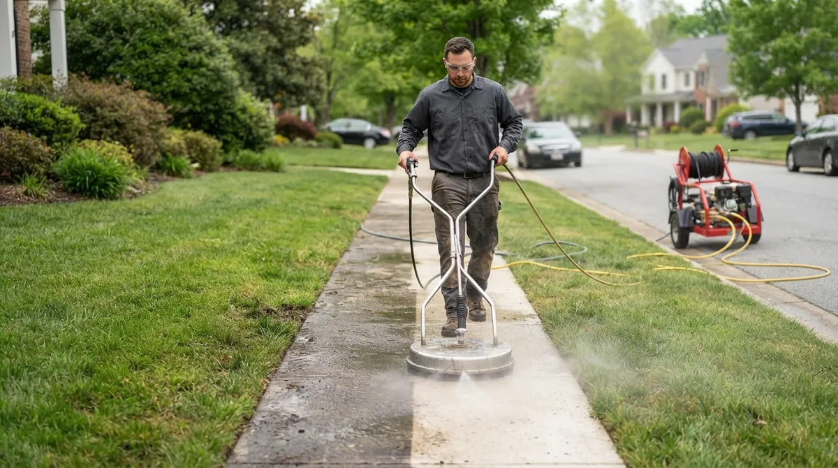 sidewalk power washing near me