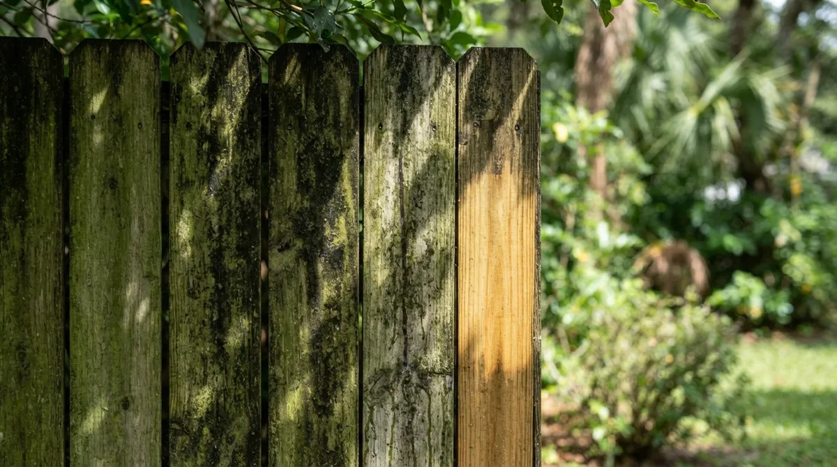 residential fence cleaning Hillsborough County