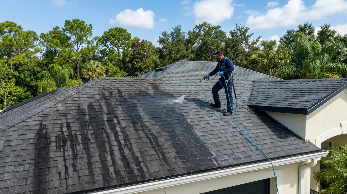 black streak removal roof Brandon FL