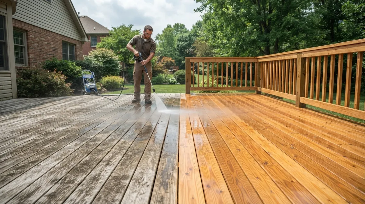 deck power washing near me