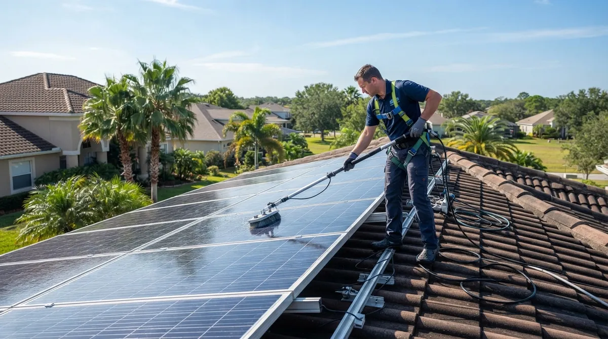 best solar panel cleaning service Valrico FL