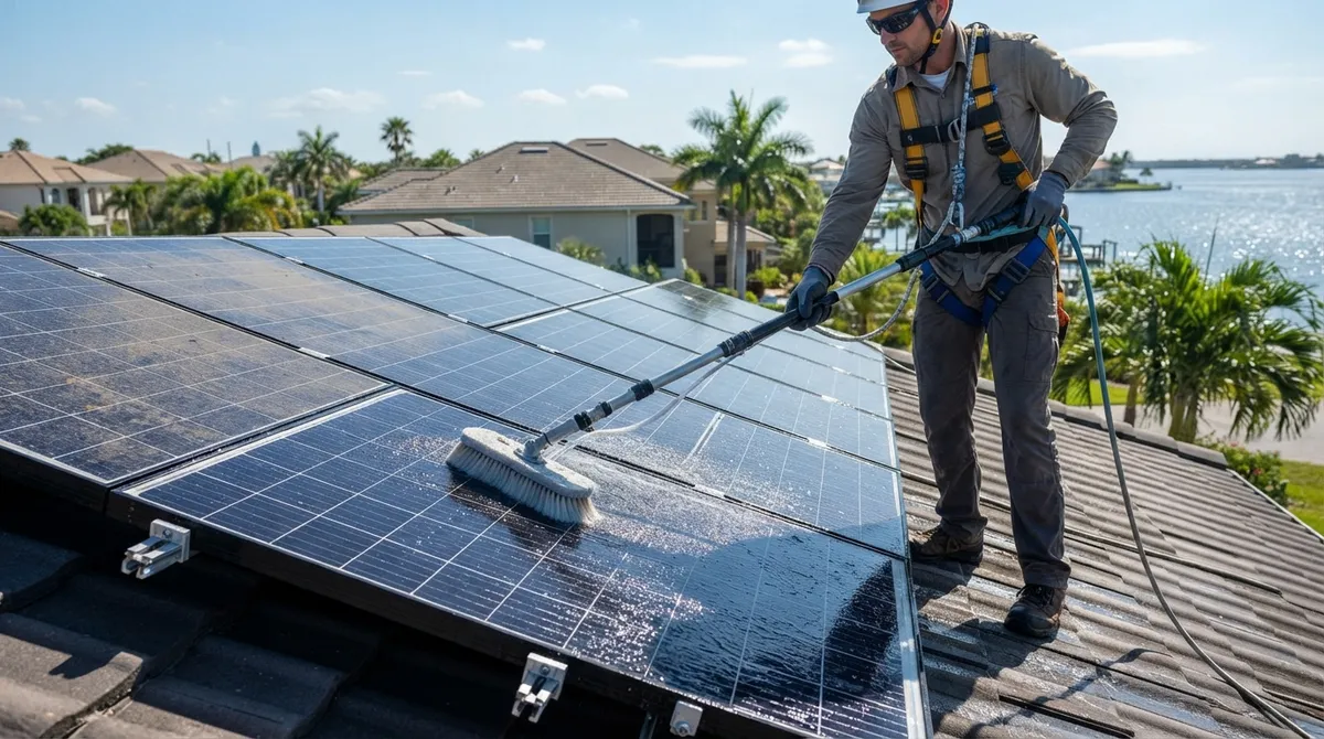 solar panel cleaning Apollo Beach FL