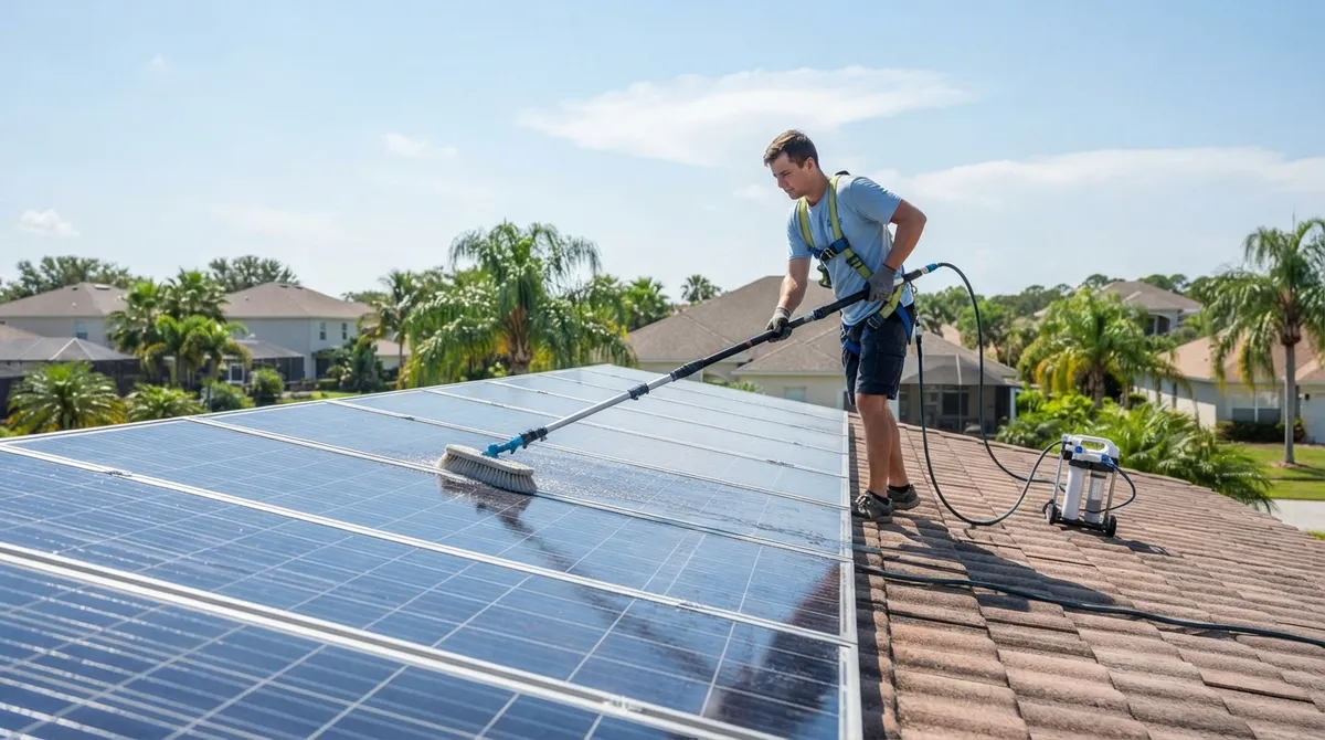 solar panel cleaning Riverview FL