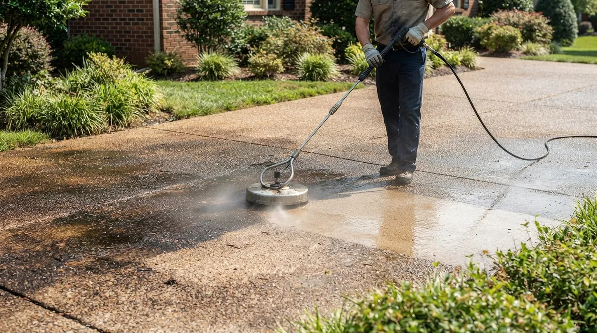 best way to clean driveway