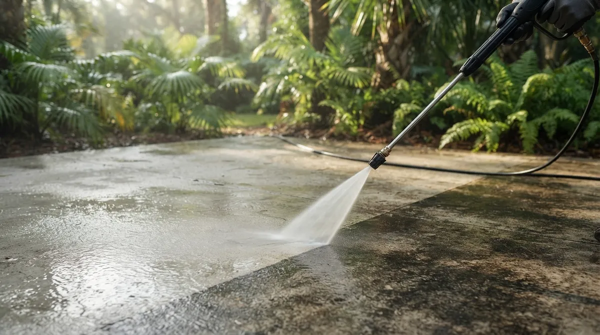4 Pressure Washer Tips for Concrete Patio Success