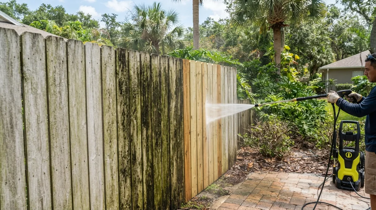 fence washing Apollo Beach FL