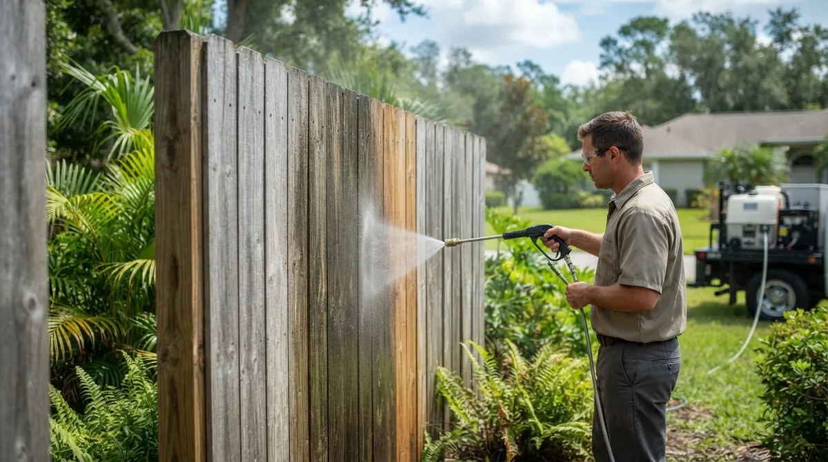 fence cleaning Valrico FL