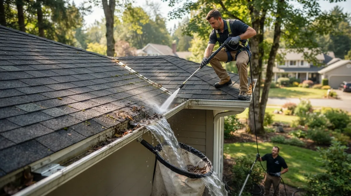 gutter and roof cleaning near me