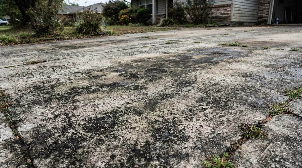 power wash concrete driveway