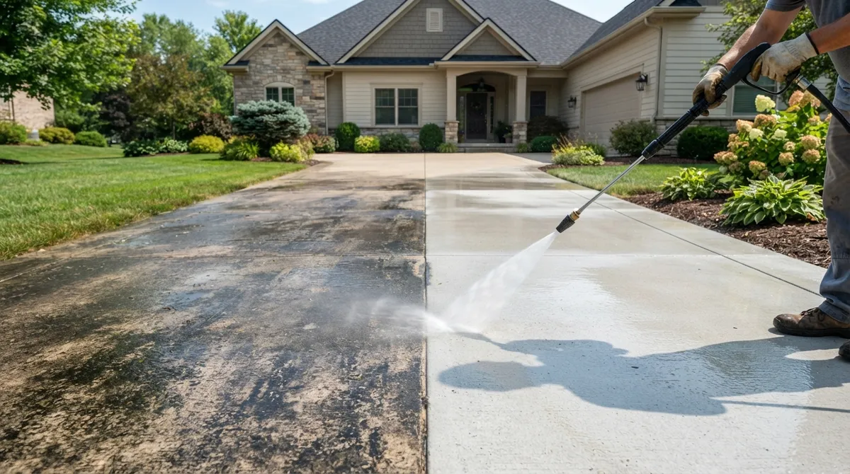 5 Signs Your Concrete Driveway Needs a Power Wash