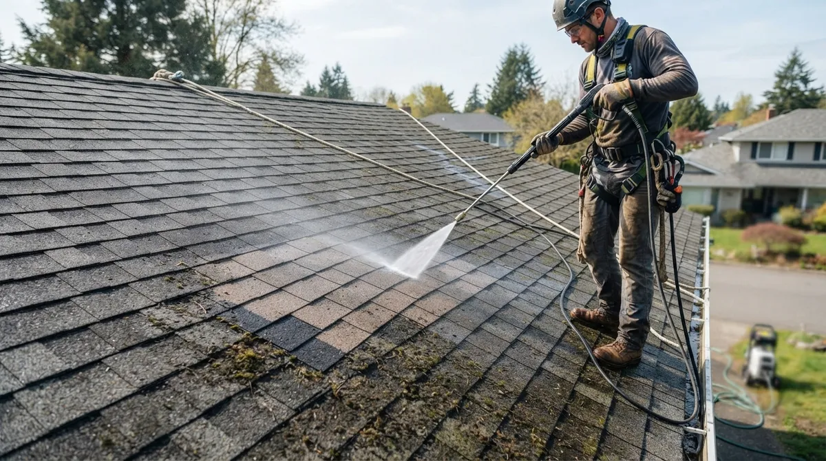 roof pressure washing near me