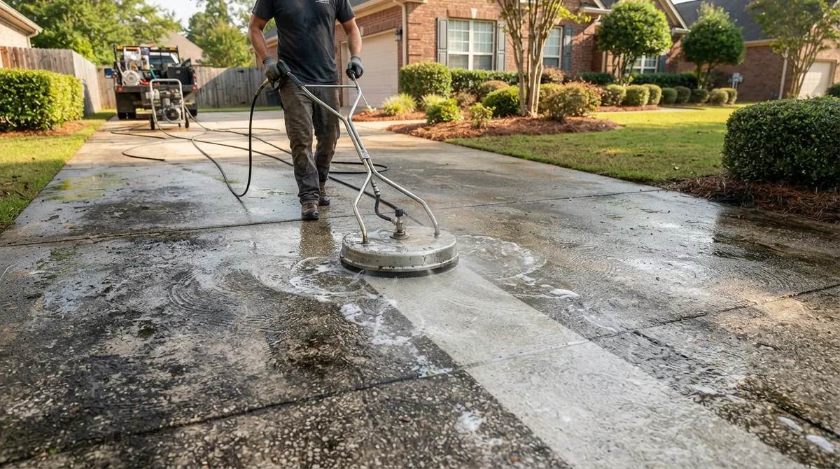 What's the Best Way to Pressure Wash a Driveway?