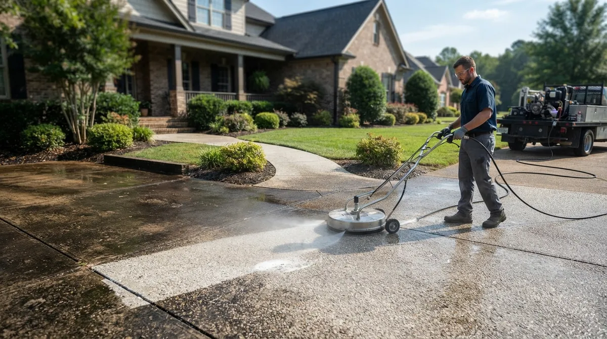 concrete power washing services near me
